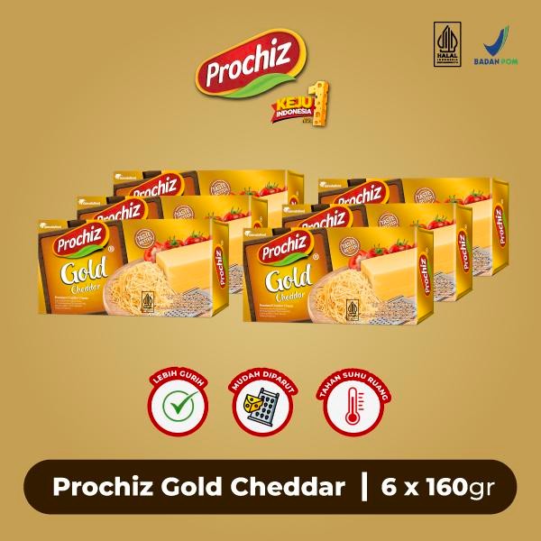

HOT PRODUK Keju PROCHIZ Gold 160 gr Paket 6 pcs - 89970144502166
