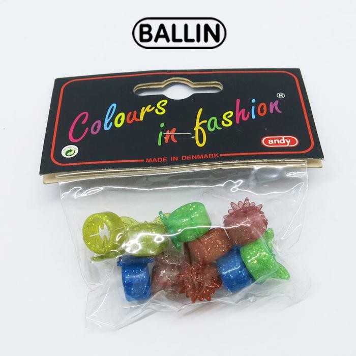BALLIN JEPIT RAMBUT BULAT KECIL - 10PCS - BULAT POLOS