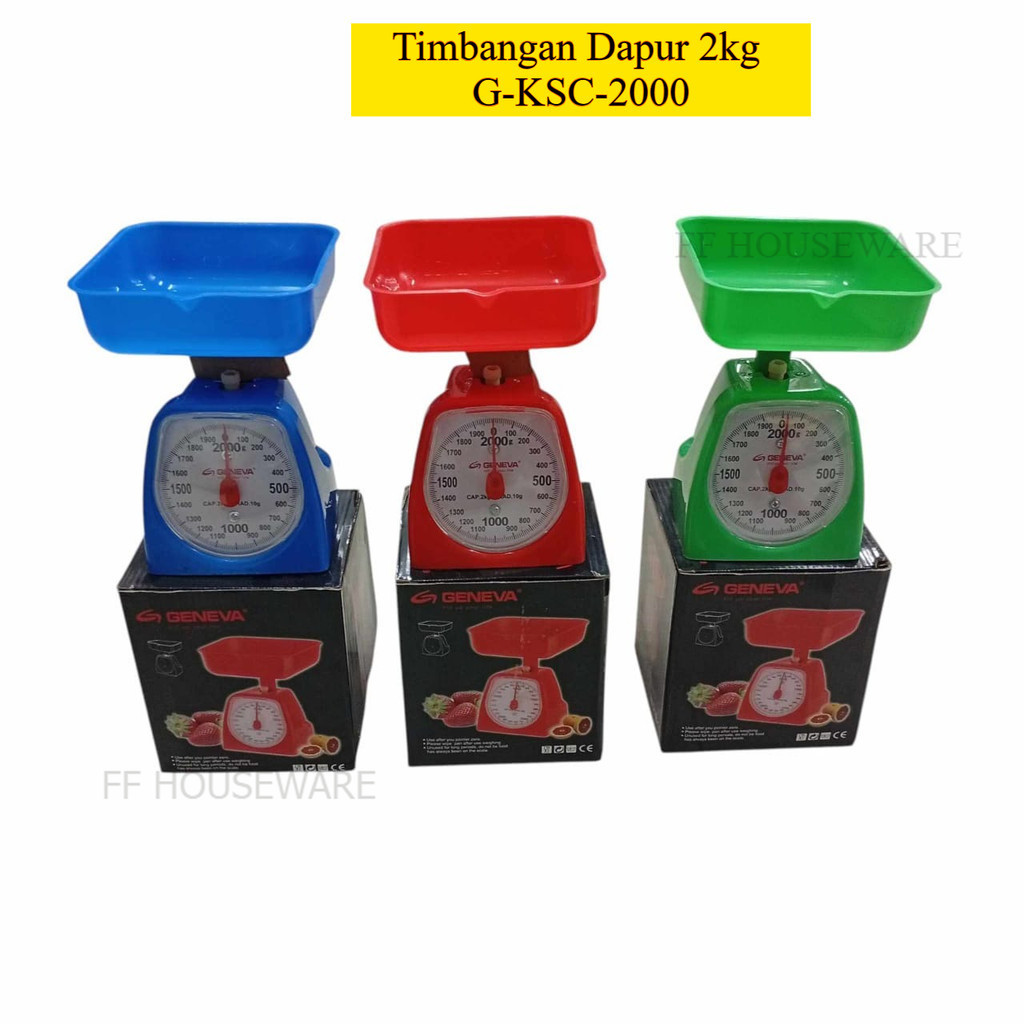 Timbangan Dapur 2kg  G-KSC-2000 / Timbangan Roti / Kue
