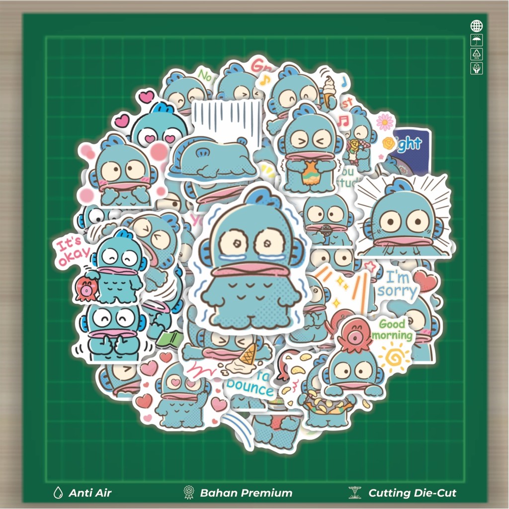 

HOT 50 PCS STIKER Stiker Kartun Karakter Hangyodon Stiker Fashion Cars Decal Dingin Kartu Album Custom Vinyl Anti Air- Sticker Aesthetic Buku Journal Koper Casing HP Tablet Laptop Helm Motor Botol Minum