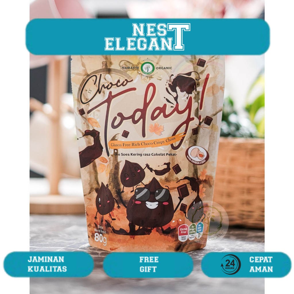 

TODAY CHOCO - GLUTEN FREE RICH CHOCO CRISPY CHOUX 80GR
