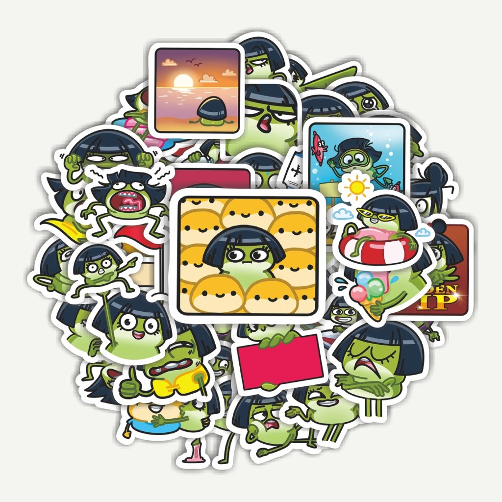 

Sticker Pack Stiker Kartun Funny Julia The Toad | Sticker TUMBLR | Stiker LAPTOP KOPER HELM