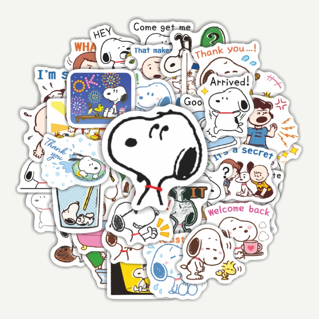 

Sticker Pack Stiker Kartun Snoopy V36 | Sticker TUMBLR | Stiker LAPTOP KOPER HELM