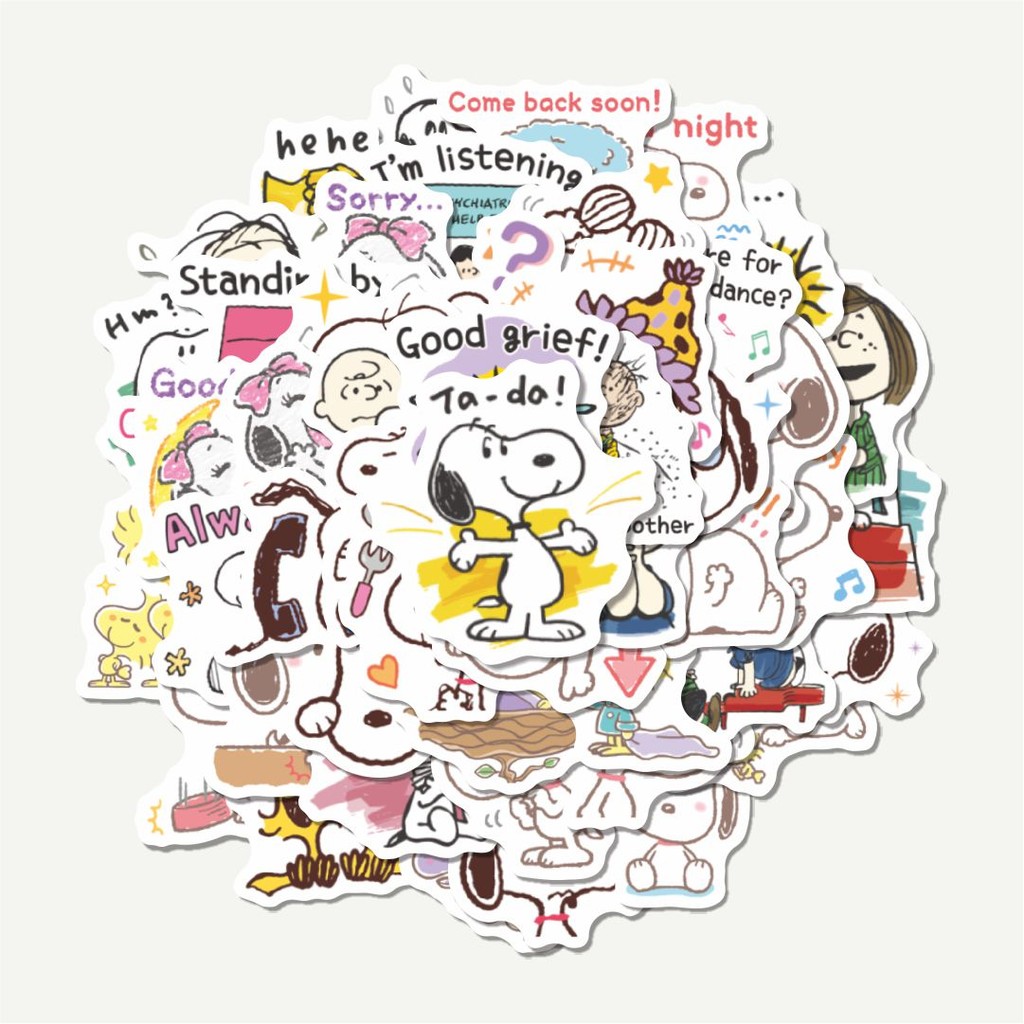 

Sticker Pack Stiker Kartun Snoopy V2 | Sticker TUMBLR | Stiker LAPTOP KOPER HELM