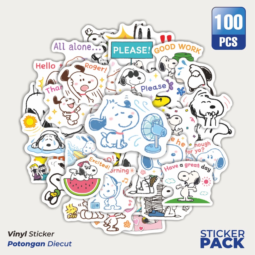 

Terbaru! 50 pcs Stiker Kartun Snoopy V38 Dekorasi Lucu Kreatif untuk Notebook, Skateboard, HP