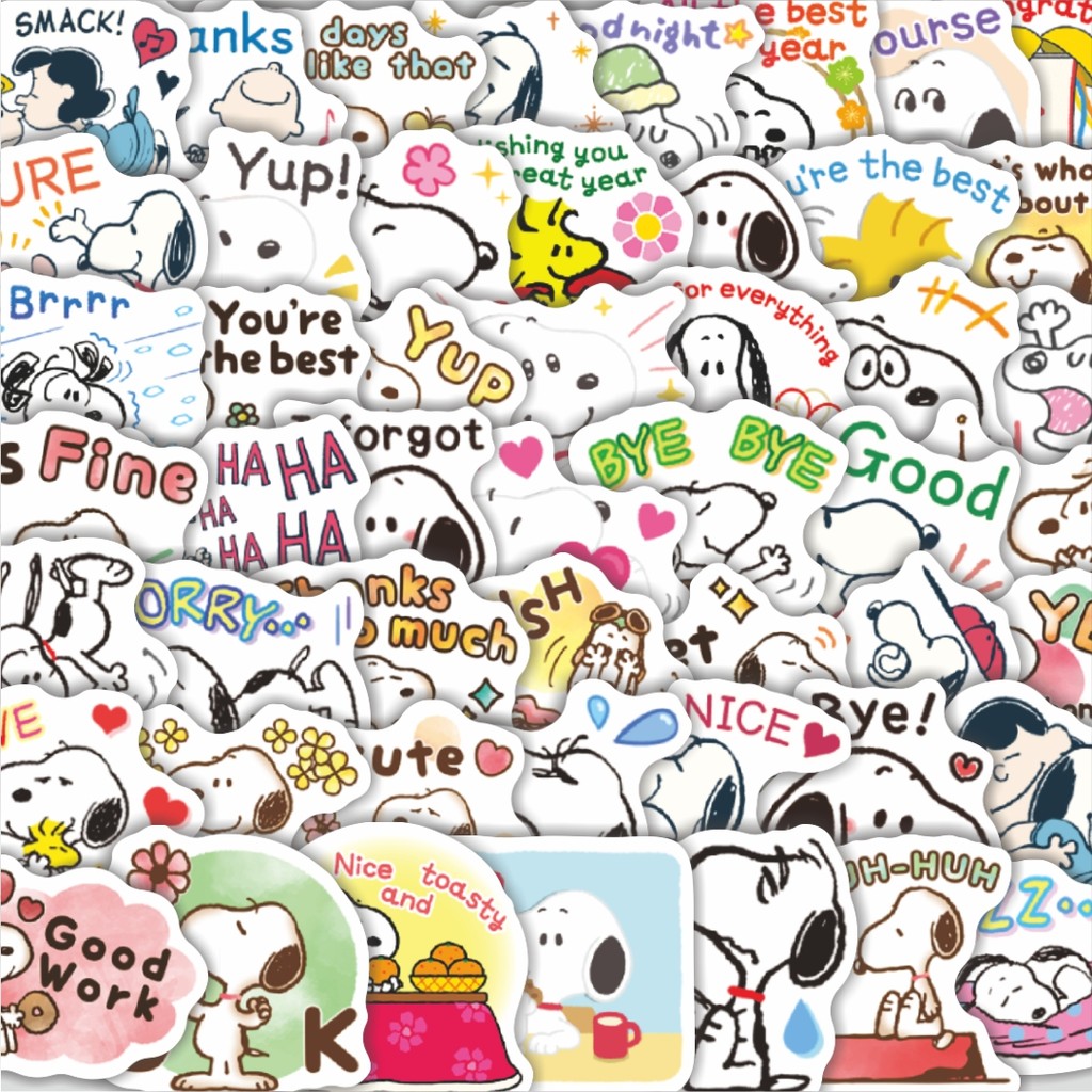 

Stiker Cutting Pack Stiker Kartun Snoopy V42 Isi 100Pcs Series Aesthetic Lucu Keren Untuk Koper Bahan Vynil