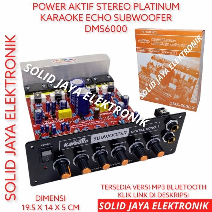 KIT POWER SPEAKER AKTIF DMS 6000 DMS-6000 ECHOSUB SANKEN NO 2 PLATINUM