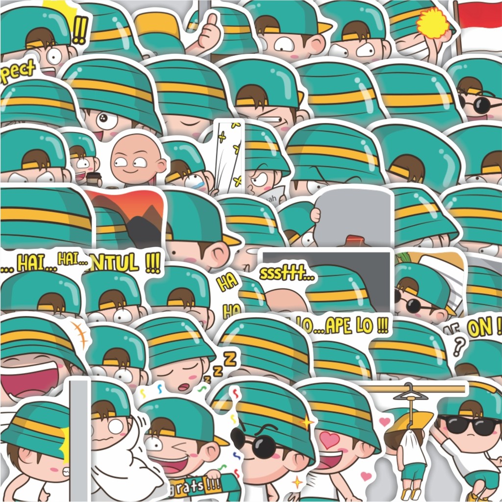 

Stiker Cutting Pack Stiker Cute Happy Kids [Anak kecil bahagia] Isi 100Pcs Series Aesthetic Lucu Keren Untuk Koper Bahan Vynil