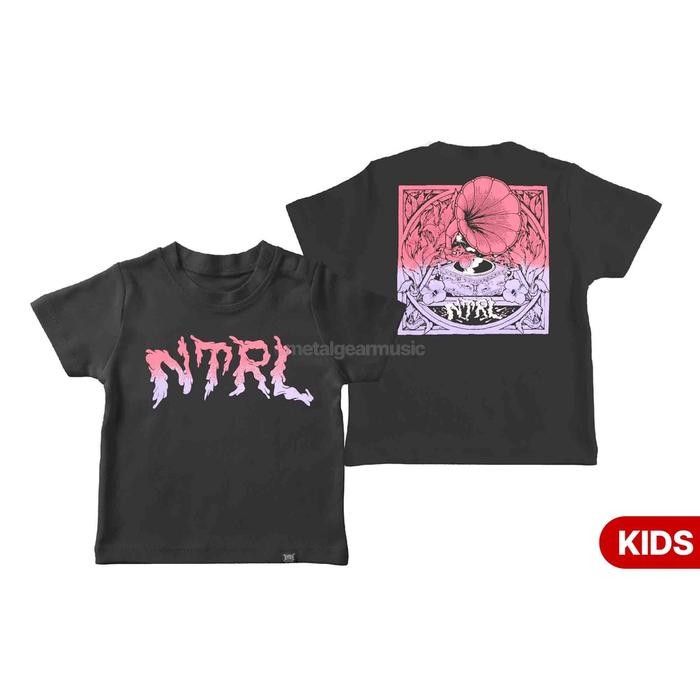 (COD) ORIGINAL NTRL - TURNTABLE TSHIRT KIDS - BLACK, XXXL