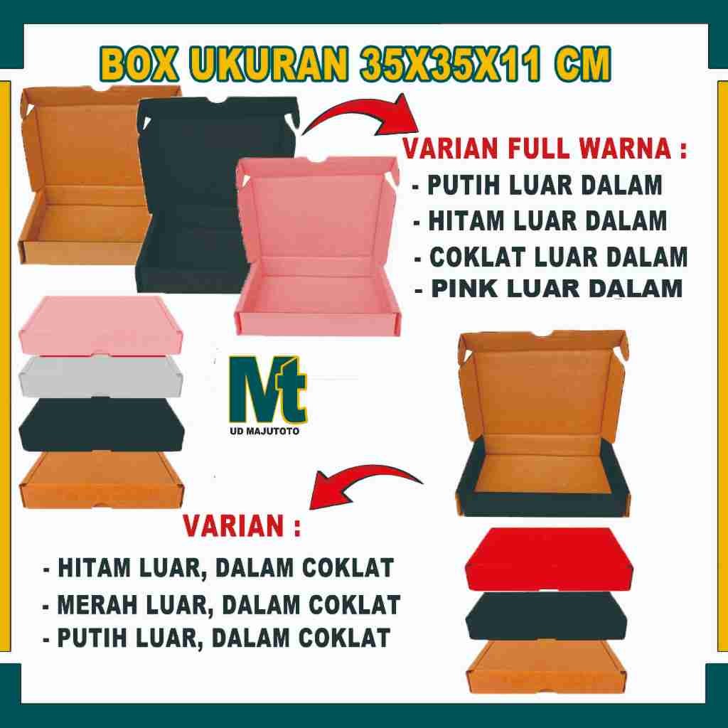 

Box 35x35x11 / Box Lipat Samping / Box Hampers / Box Kado