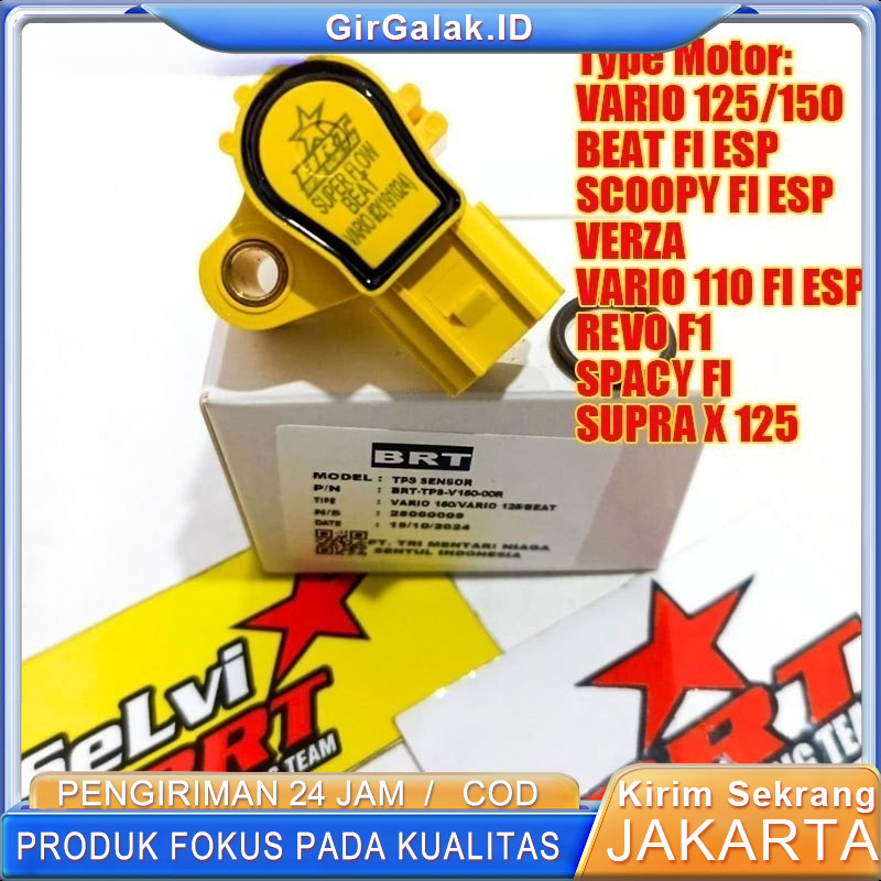 SENSOR TPS BRT HONDA VARIO 125 VARIO 150 BEAT POP BEAT ESP BEAT FI BEAT STREET GENIO BEAT DELUXE TPS