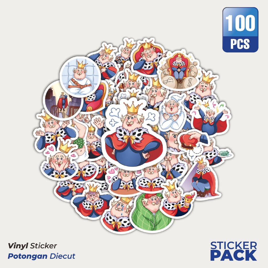 

Stiker Vinyl Funny Character Emil The King Waterproof Aesthetic- Untuk Laptop, Motor, dan Helm - Paper Stationery Pack