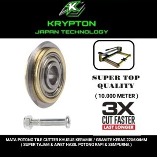 KRYPTON Mata potong tile cutter keramik / granite keras 22x6x6mm ( 10.000 Meter ) Japan quality