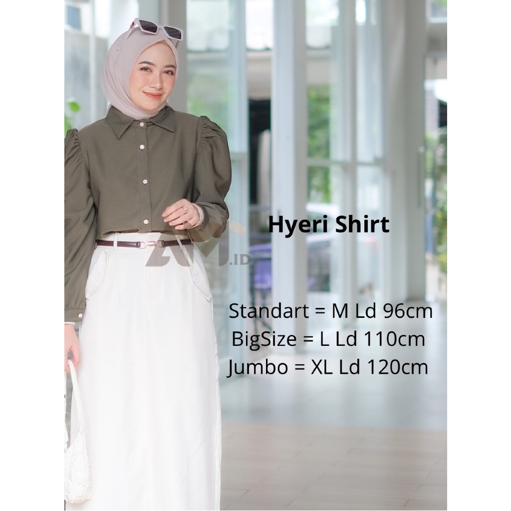 [𝗭𝗮𝗵𝗮𝗿𝗮 𝗠𝗼𝗱𝗲] Hyeri Shirt / Top Cotton Madonna / Atasan Wanita / Fashion Hijab Muslim