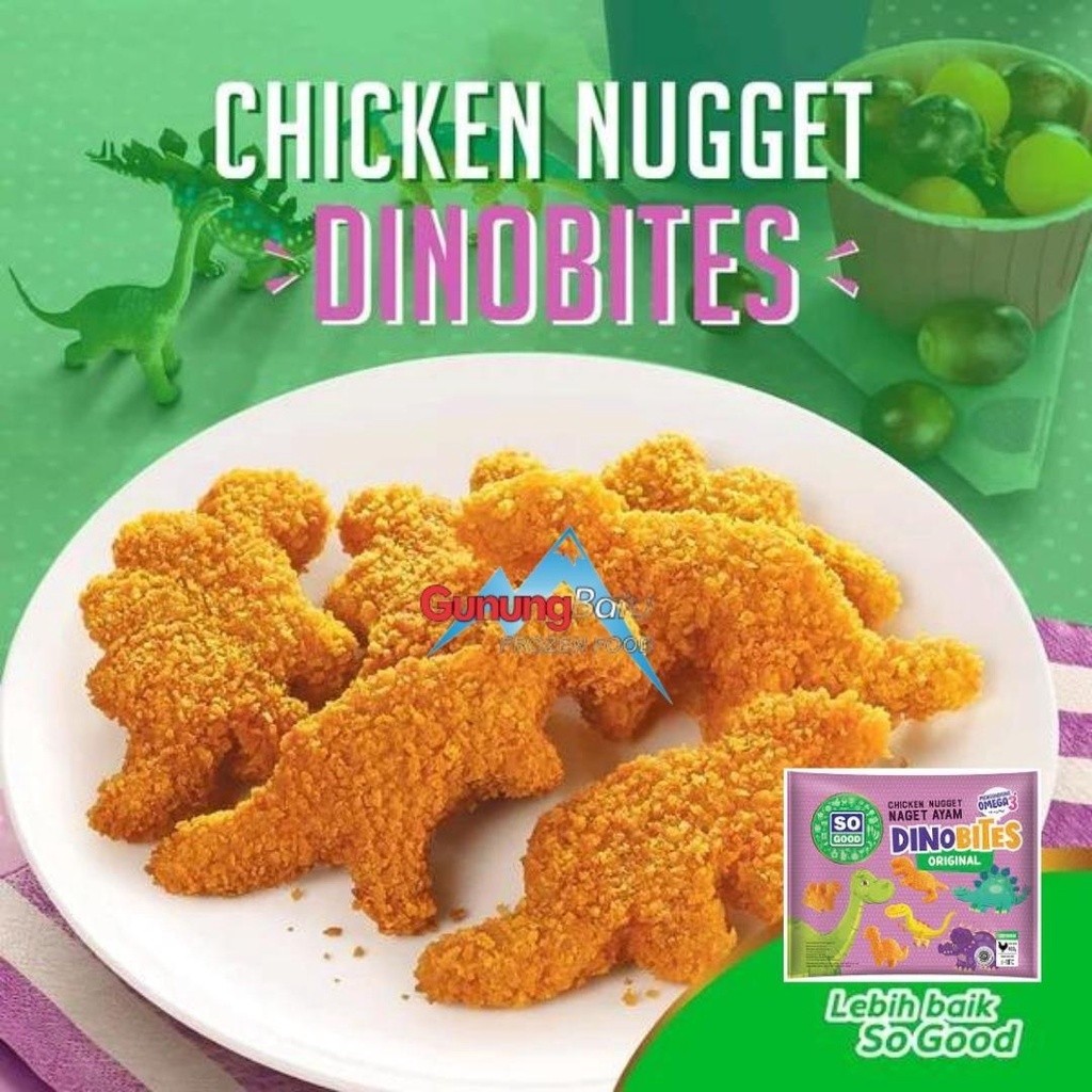 

SO GOOD CHICKEN NUGGET DINOBITES 400 GRAM (NUGGET DINO)