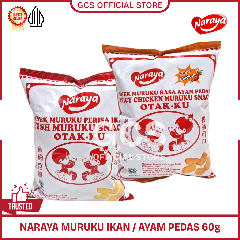 

Naraya Muruku Otak-Ku Otakku Maruku Fish / Snack Otak-Otak / Snek Ikan Kemasan 60g