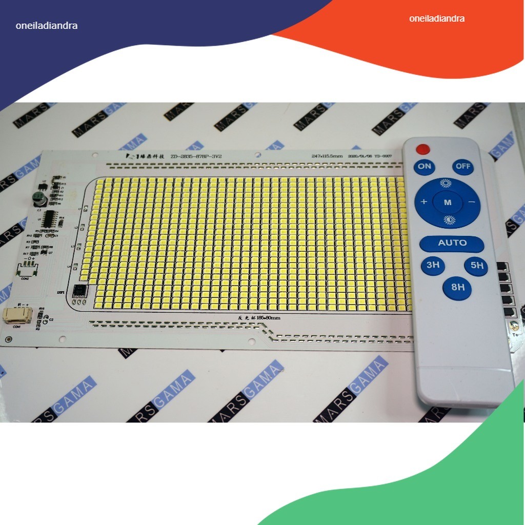 Led PCB Papan SMD 2835 Input 3.7v - 4.2v 18650 DIY Led Solar Panel