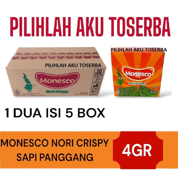 

Monesco Nori Crisypy Sapi Panggang - ( HARGA 1 DUS )