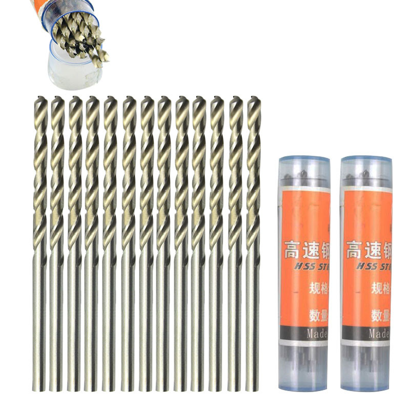 

10Pcs 0.5-3.2mm Twist Drill Bits HSS High Speed Steel Drill Bit Set Micro Straight Shank Wood Tools for Electric Drills