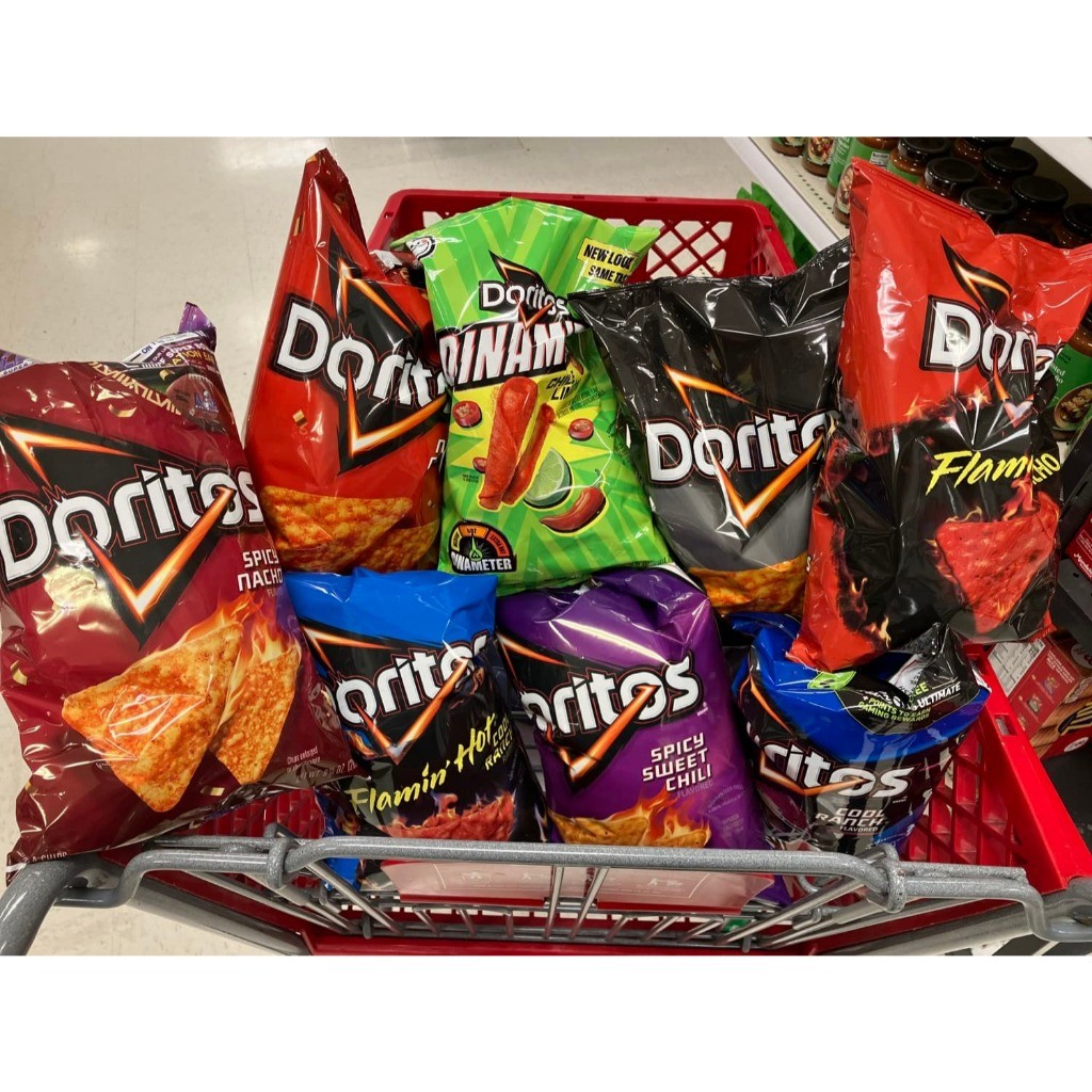 

Makanan Ringan / Snack / Camilan Import US Fritolay Doritos Tortilla Chips 198 Gr Varian Nacho Cheese, Cool Ranch, Spicy Nachos, Flamin Hot, Tostitos Crispy Rounds Original, Rold Gold Thins Original,