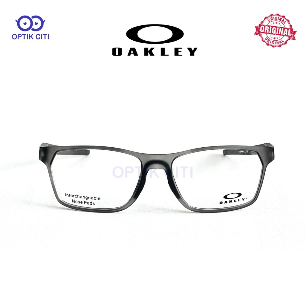 Frame Kacamata Pria Original Oakley Hex Jector (A) OX 8174 F - Satin Grey Smoke Size 56
