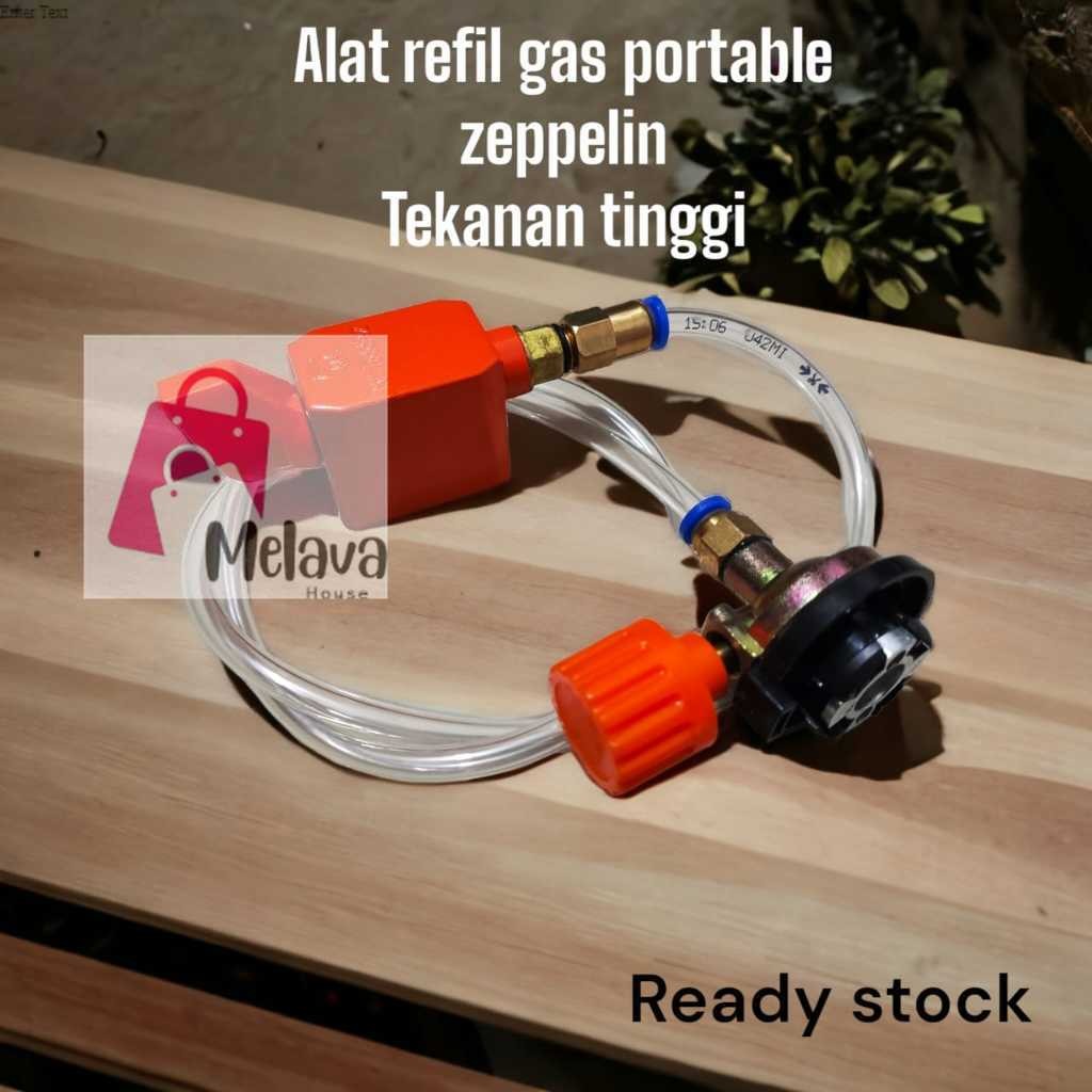 Alat Refill Gas Kaleng portable si Ulang LPG / alat isi ulang gas regulator zeppelin