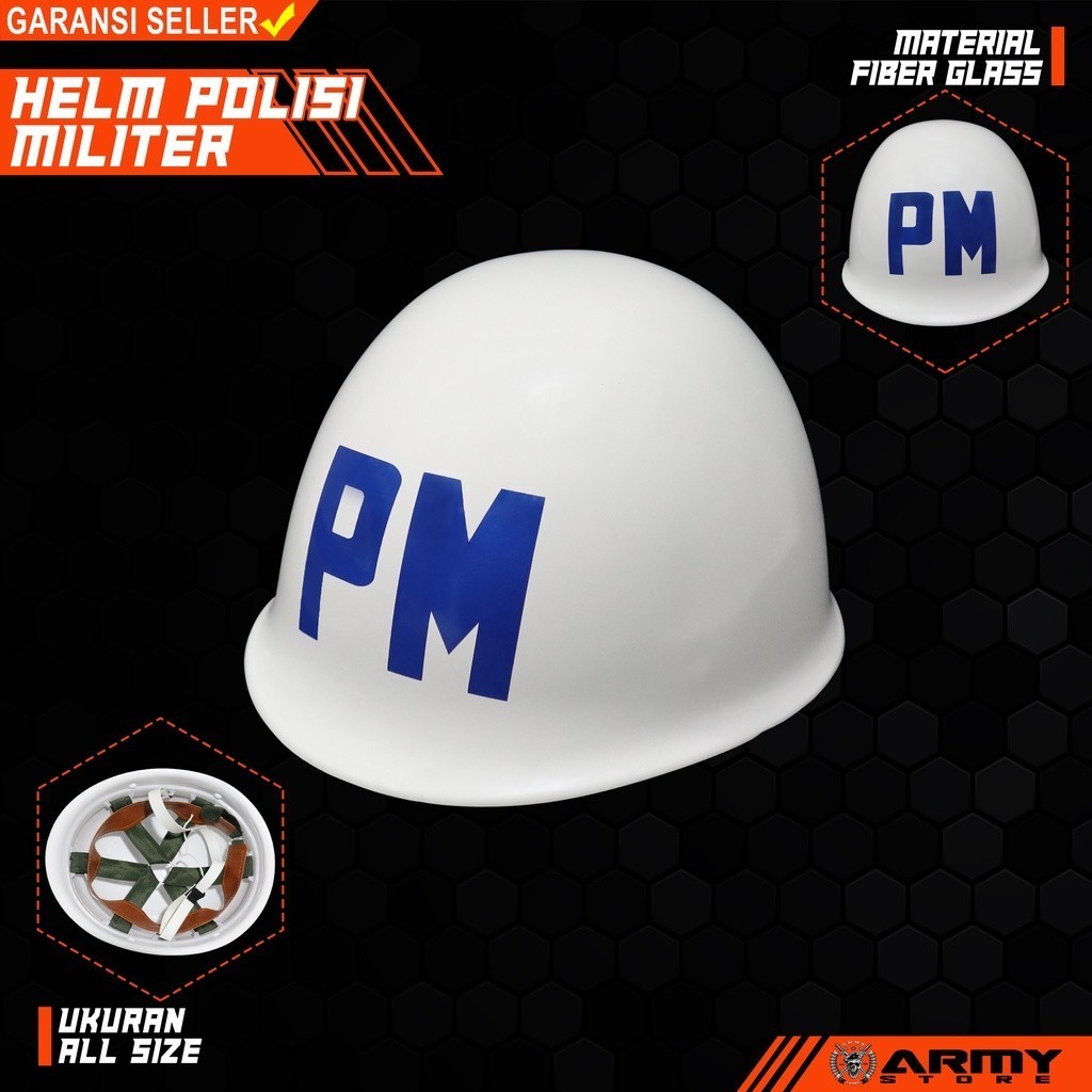 HELM PUTIH HELEM PUTIH helm polisi militer /PM