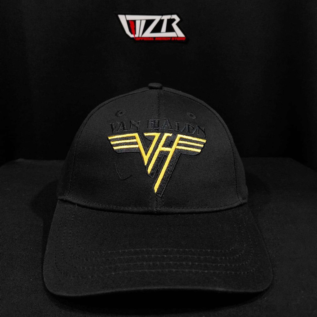 Topi / Baseball Cap VAN HALEN - TEXT & YELLOW LOGO Original