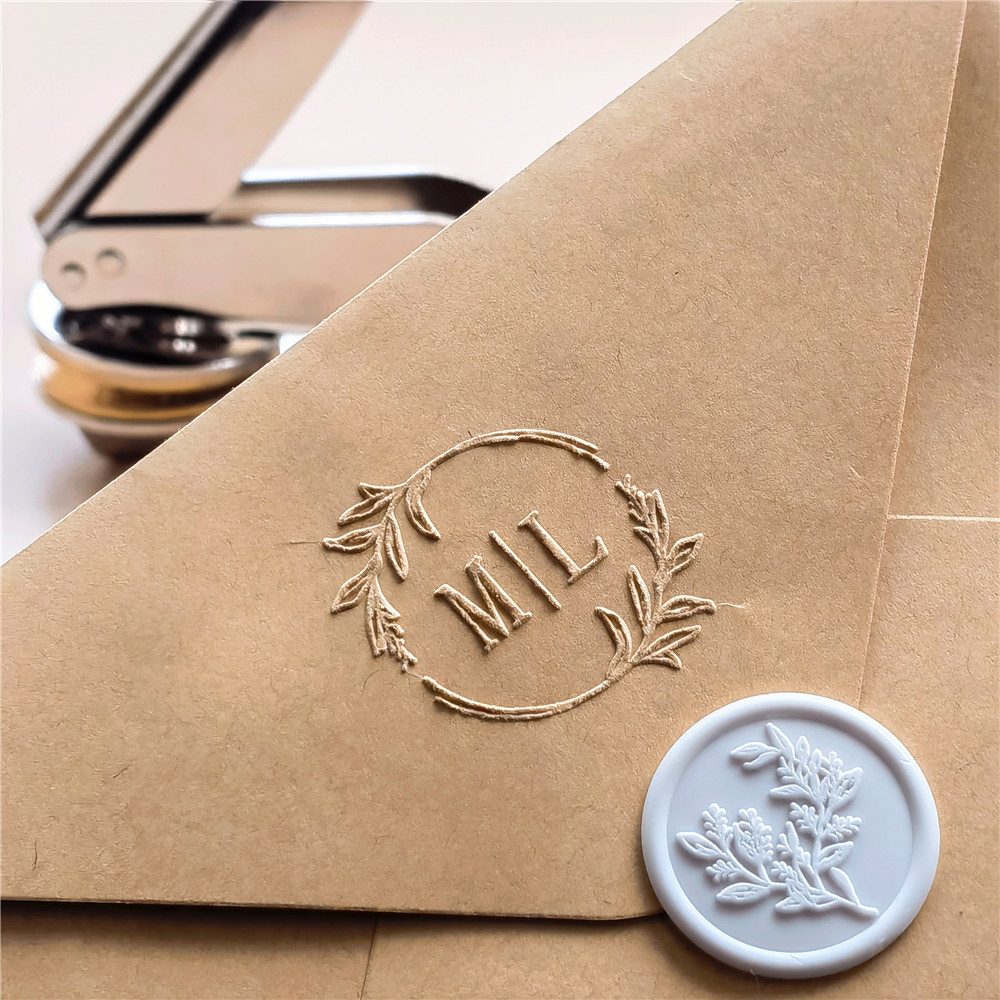 

Custom Wedding Embosser stamp initials seals Design Your Own Embosser/Personalized Envelope embossed stamp/library book stamp