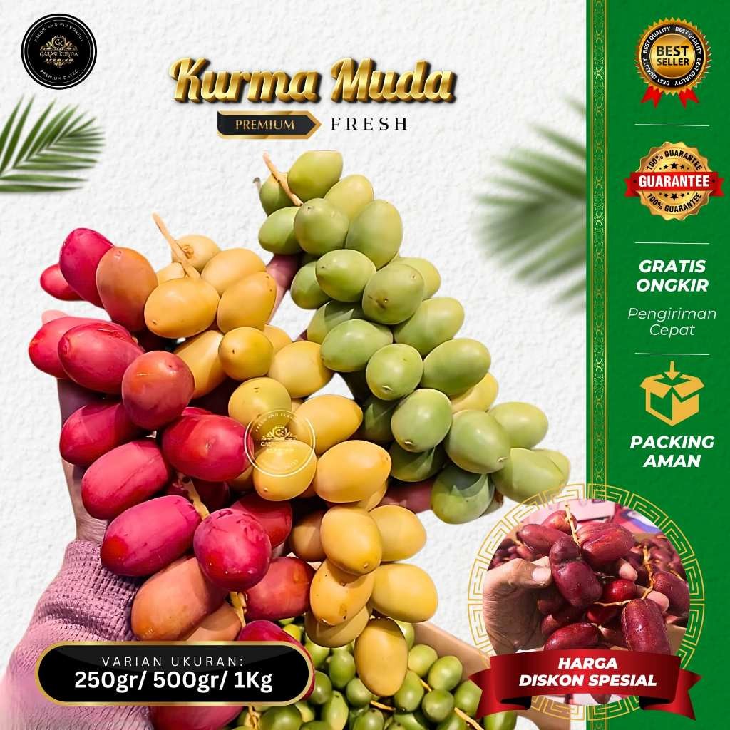 

KURMA MUDA MIX SEGAR - Kurma Muda Promil Fresh Segar Kurma Muda Ruthob