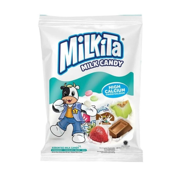 

MILKITA ASST MILK CANDY BAG 105 GR