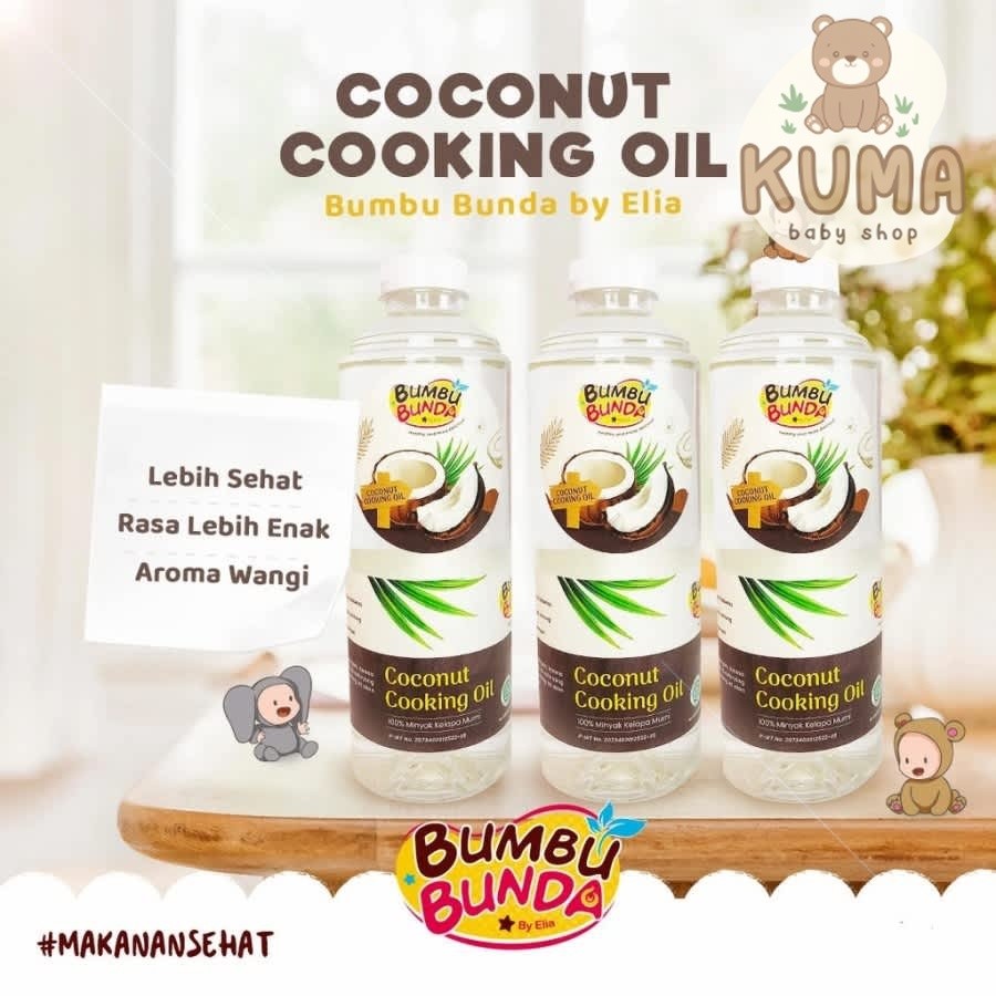 

Bumbu Bunda Elia Coconut Cooking Oil / Minyak MPASI / BB Booster MPASI / CCO / VCO / Lemak MPASI