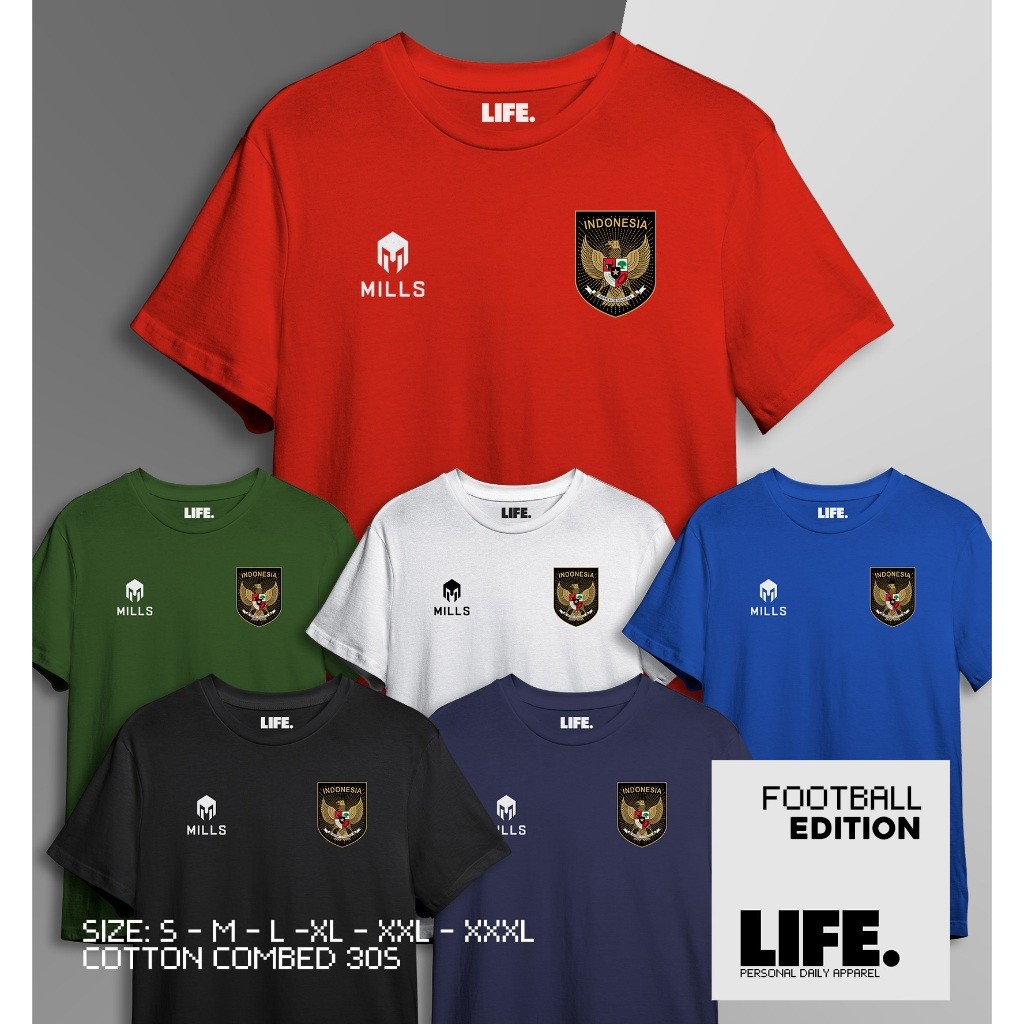 Jersey TIMNAS dan Kaos Supporter Indonesia Kita Garuda Model Jersey Home Away Third Kiper Terbaru AF