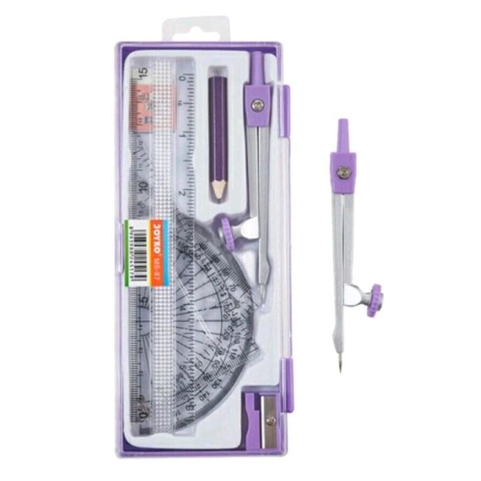 

[1 Pcs] Math Set Jangka Joyko MS-87 Jangka Set isi 8 dalam kemasanAMINAH MALL KUY