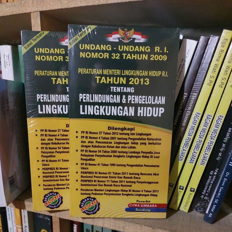 

UNDANG UNDANG R. I. NOMOR 32 TAHUN 2009 TENTANG PERLINDUNGAN DAN PENGELOLAAN LINGKUNGAN HIDUP