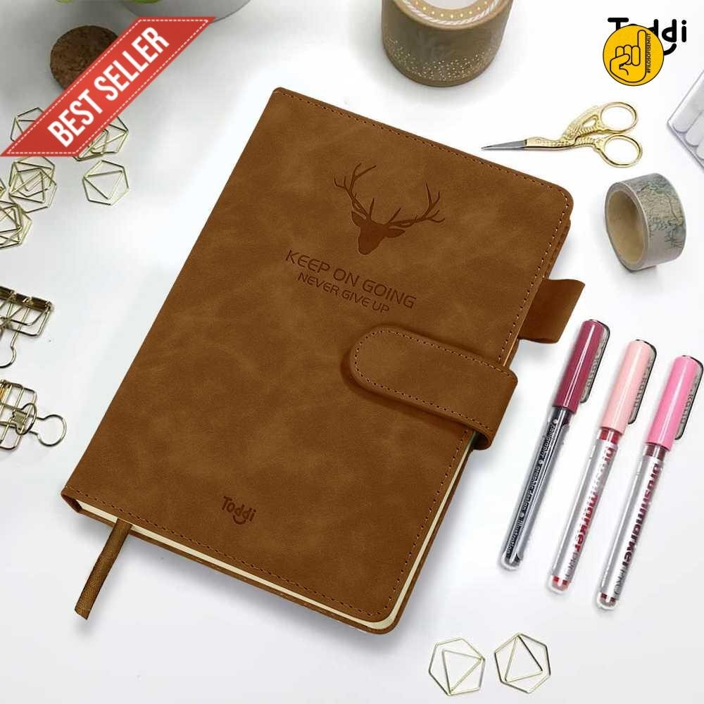 

baldan Toddi Buku Jurnal Hardcover Notebook Diary 68GSM 360 Halaman Grid - TL5 good quality