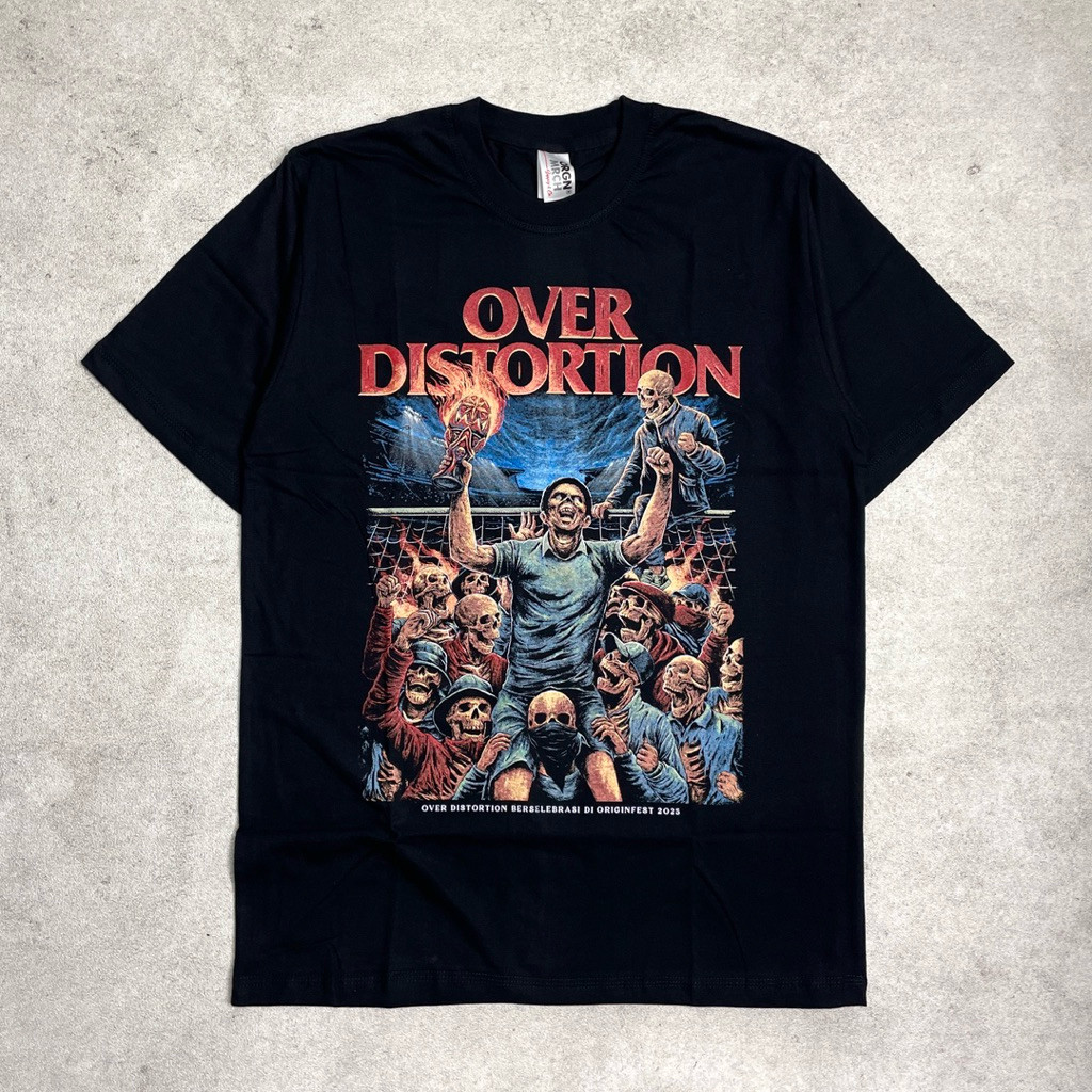 Over Distortion - Berselebrasi Di Originfest 2025 | Tshirt Black Original Merchandise