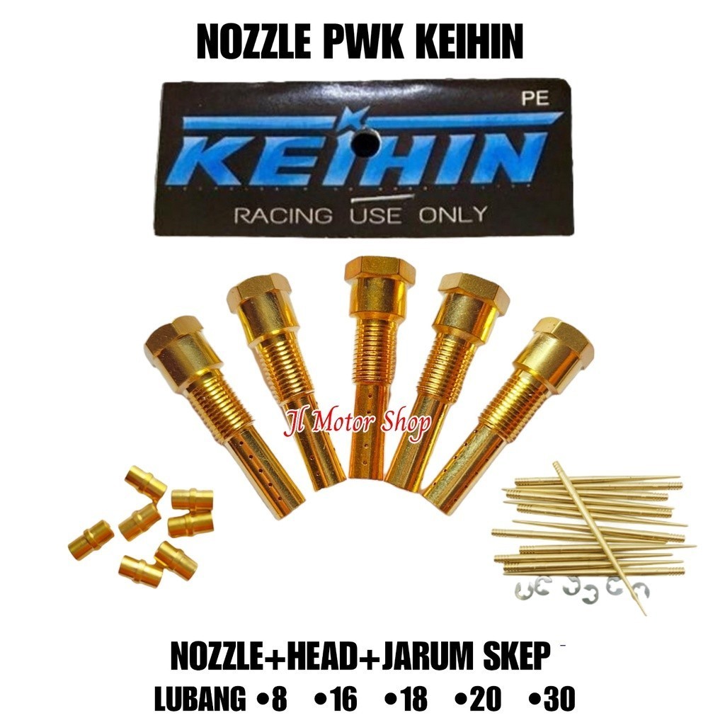 Nozle Nozel Nosel Nozzle PWK Lubang 8 12 18 20 30 Merk Keihin 8 12 16 18 20 30