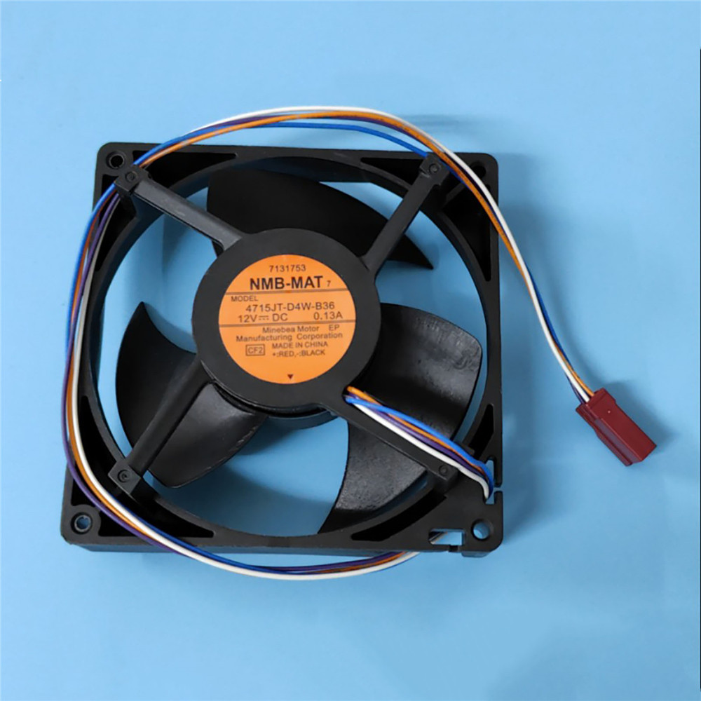 1pc Original 12cm NMB Fan Motor 4715JT-D4W-B36 Ultra Silent Refrigerator Cooler Fan 12V 0.13A Waterp