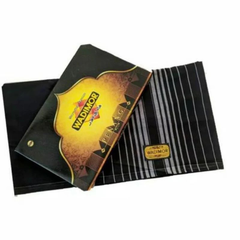 Sarung Tenun Wadimor Hitam Polos Sarung ABS SARUNG WADIMOR DEWASA ATAU ANAK WARNA HITAM POLOS