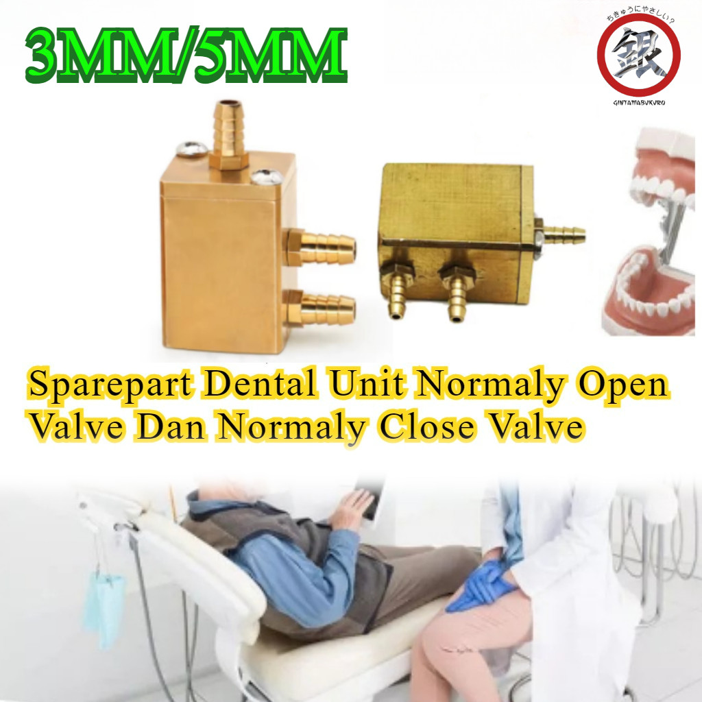 3MM/5MM Sparepart Dental Unit Normaly Open Valve Dan Normaly Close Valve/Sparepart Valve Air Dan Air