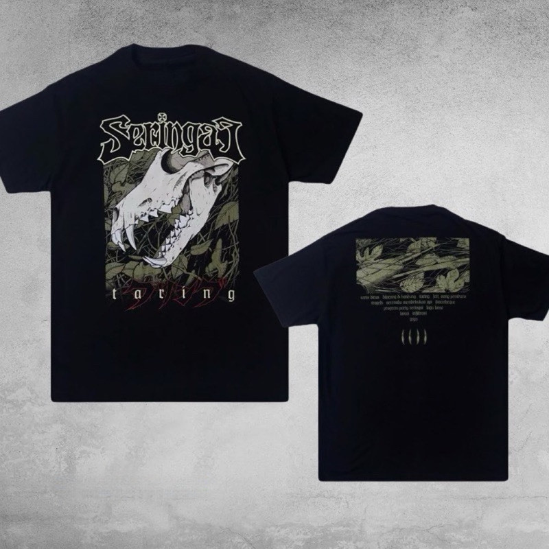 Kaos Kaos Pria Distro Original 100% Baju Atasan Wanita Terbaru Ts Seringai Taring Kaos Polos Pria Wa