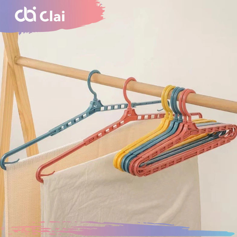 Gantungan Baju 1pcs Hanger Pakaian Gantungan Tarik Panjang Pendek Extended Extend Lebar Panjang Retr