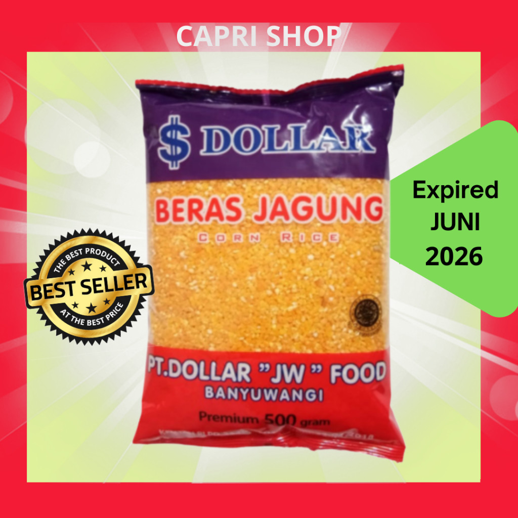 

Beras Jagung DOLLAR 1 KILO ( isi 2 Bungkus) Terlaris