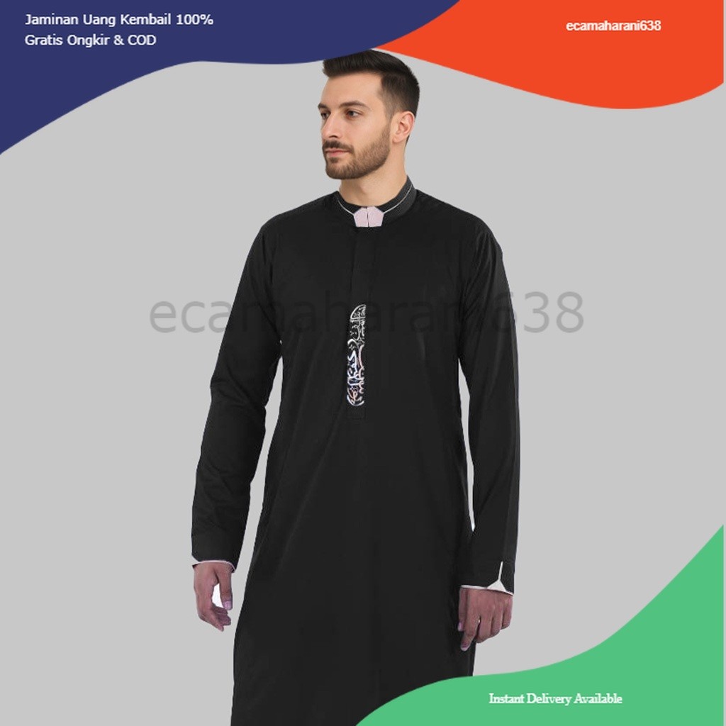 Jubah Pria Toyobo Thobe Jubah Gamis Pria MUslim Sufyan Baju Muslim Pria Jubah Pria Thobe Toyobo Prem
