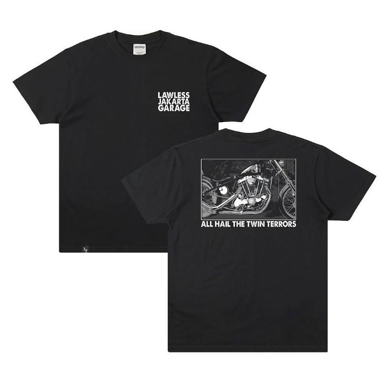 （COD） Tshirt Lawless Jakarta Garage Twin Terror