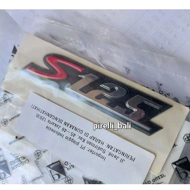 Sticker Vespa S 125 Original Emblem Body Stiker