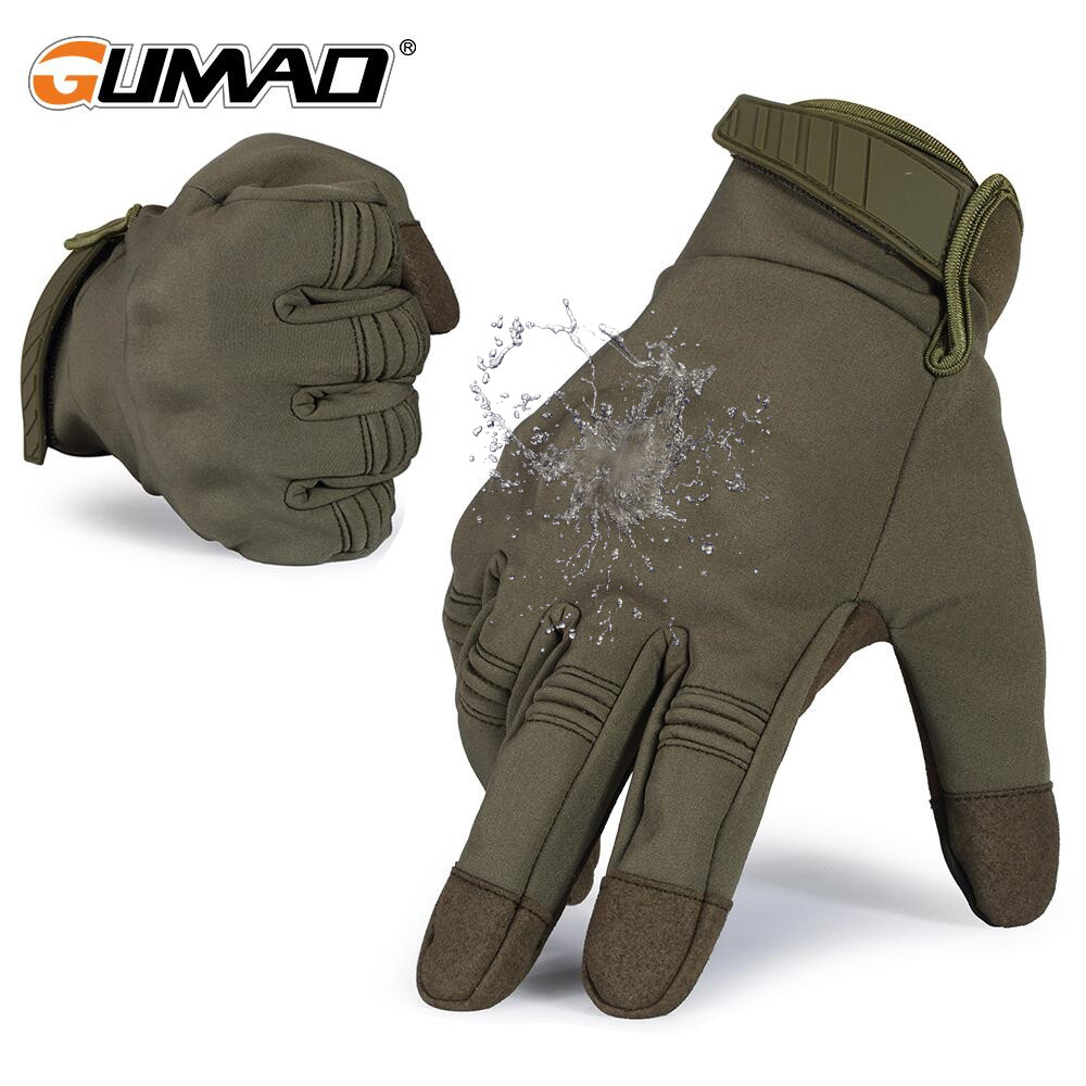 Tactical Gloves Touch Screen Full Finger Glove Hard Shell Fleece Combat Airsoft Hunting Hiking Bicyc