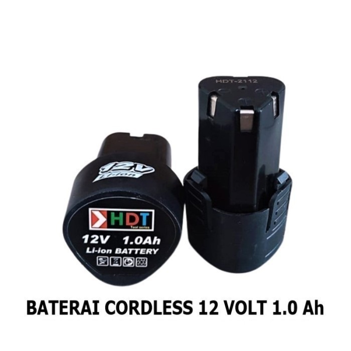 BATERAI Bor CORDLESS 12V HDT LI-ION / BATTERY BATTERAY BATERAI Mesin Bor Tangan Cordless Ces Cas 12 