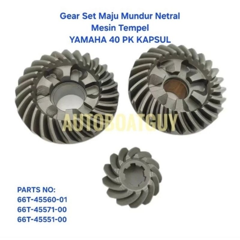 Gear Set Maju Mundur Netral Mesin Tempel YAMAHA 40 PK / HP KAPSUL
